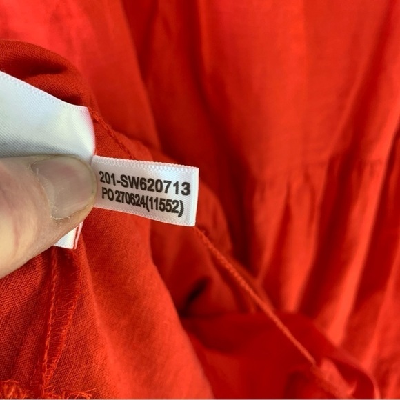 Tommy Bahama Lena Tiered Maxi Dress in Poppy Red Size S - Picture 7 of 8